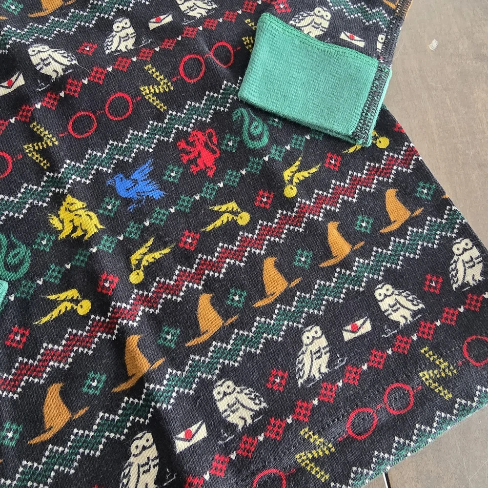Hanna Andersson Harry Potter Multicolor Patterned Kids Pajama Set Size 140 US 10